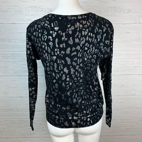 Current/Elliott Metallic Animal Print L/S Top - Picture 3 of 7